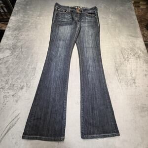 Knock Out Jeans Womens 8L Blue Skinny Boot Bootcut Mid Rise Stretch Denim